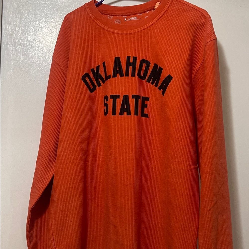 Pressbox Vibrant Oklahoma State Orange Graphic Long Sleeve extra large - Picture 3 of 7